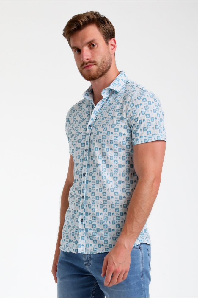 OVERHEMD 335545 4001 bright blue